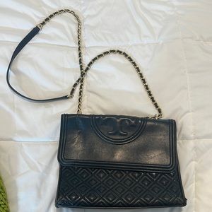 Tory Burch Small Fleming Quilted Leather Shoulder Bag